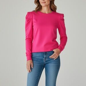 Walter Baker Womens Hot Pink Stella Long Sleeve Top Small